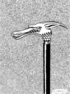 India ink and gouache on Bristol board, $125