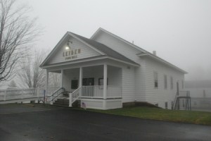 I remember passing by the town hall, which is a small wooden building