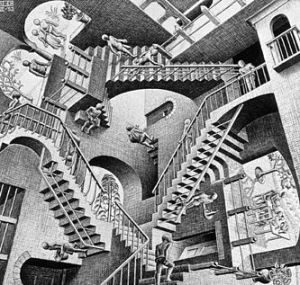 Escher's "Relativity" (1953)