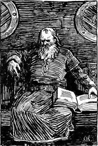 Snorri as imagined by the 19th century Norwegian illustrator