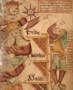 Much of the Prose Edda consists of King Gylfi asking question of three different aspects of the god Odin