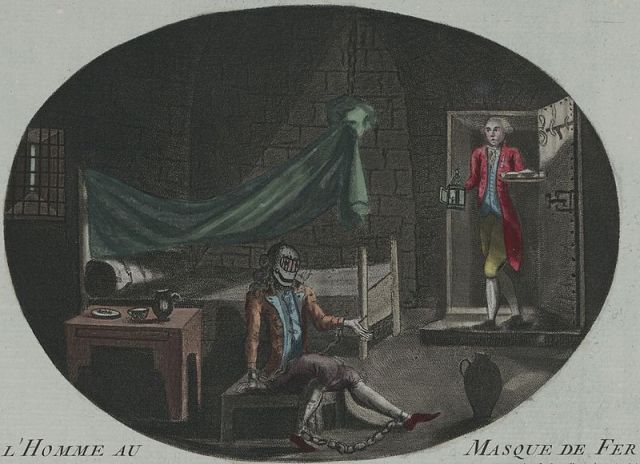 A historical question of identity: the Man in the Iron Mask (died 1703), as depicted in 1789