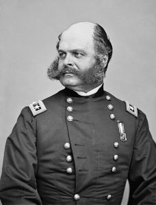 Burnside, sideburns, get it? Real U.S. Civil War general. Led his troops to disaster at Antietam, Fredricksburg, and "The Crater." His home state of Rhode Island rewarded his military incompetence by electing him as Governor and as a U.S. Senator. Americans sometimes do strange things like that.